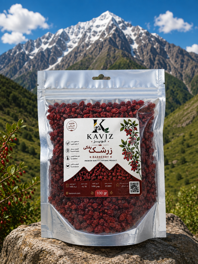 زرشک پفکی بسته بندی